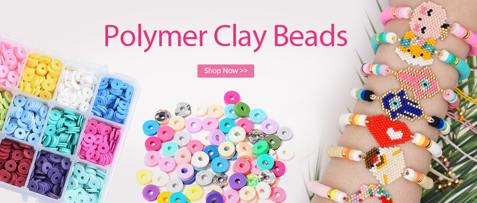 Clay Heishi Beads